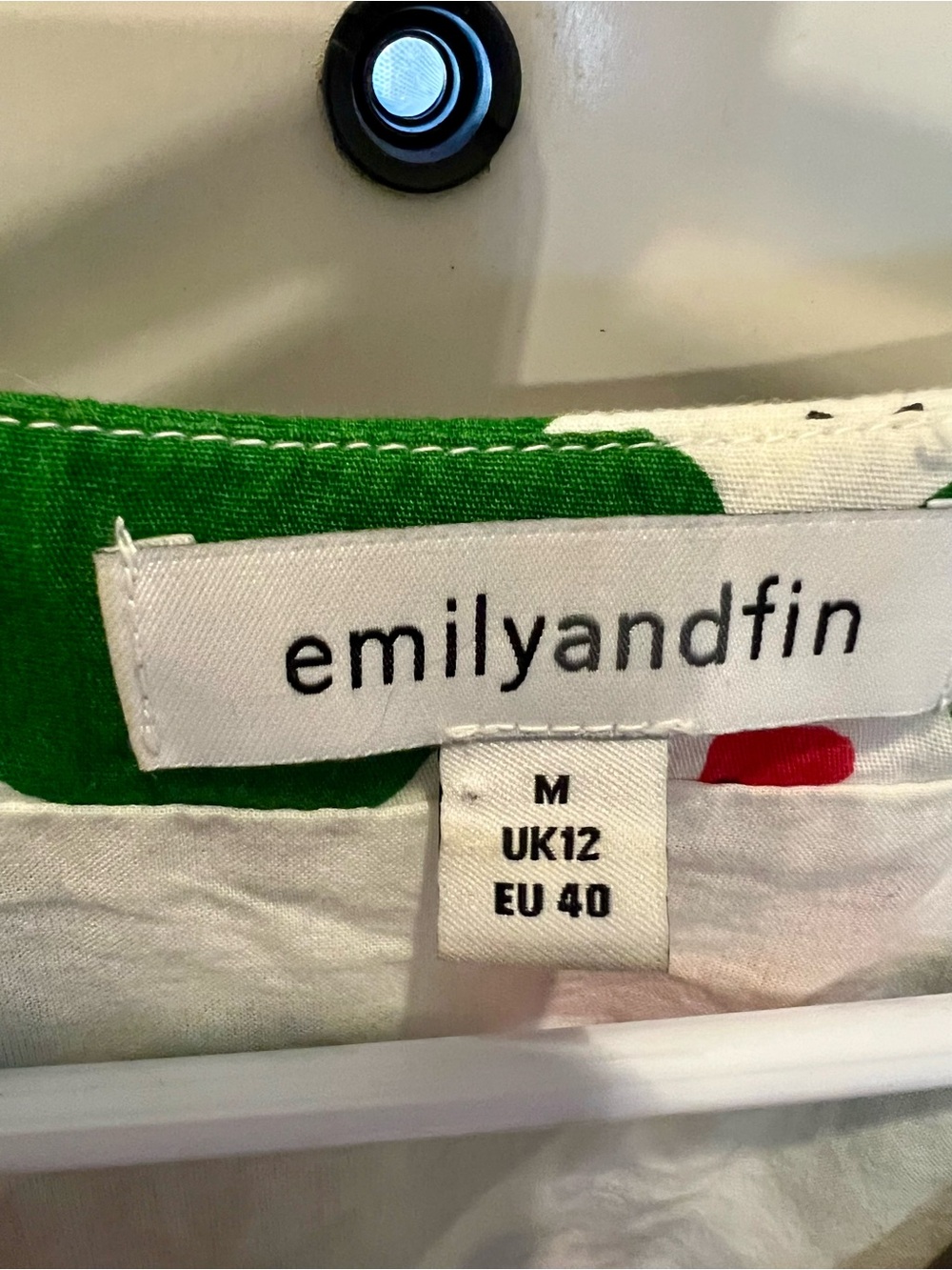 Emily & Fin Green and White Floral Midi Dress